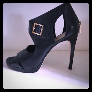 Michael Kors Black Buckle Heels Sz. 8.5